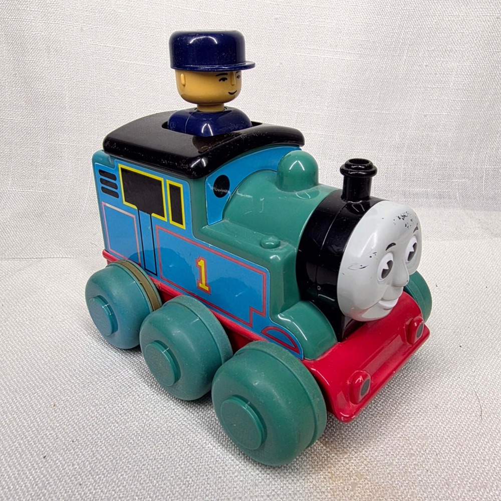 Thomas & Friends Train Toy Vintage Blue Vintage Conductor Push Along Engine